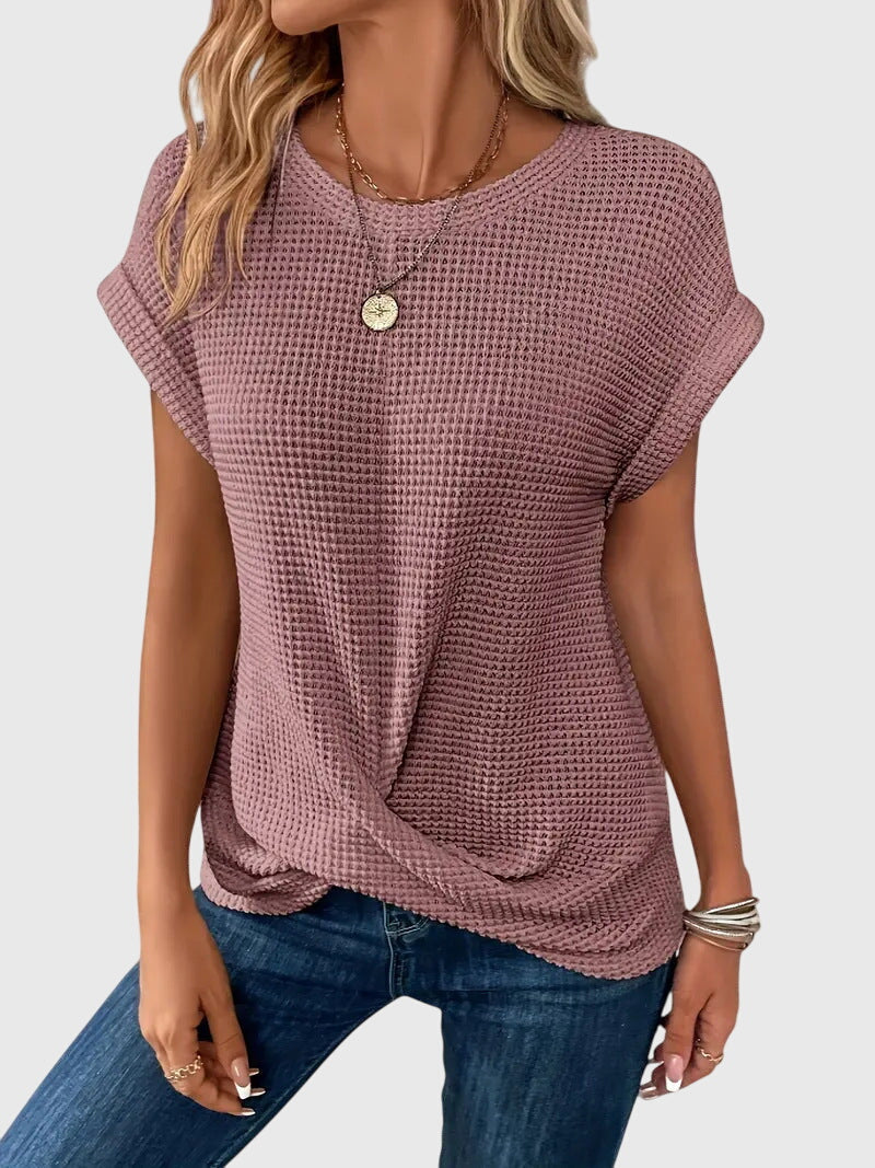 Sophia | Elegant Blouse with Crew Neck