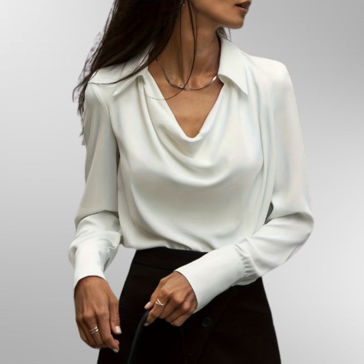 Sophia | Elegant Satin Blouse