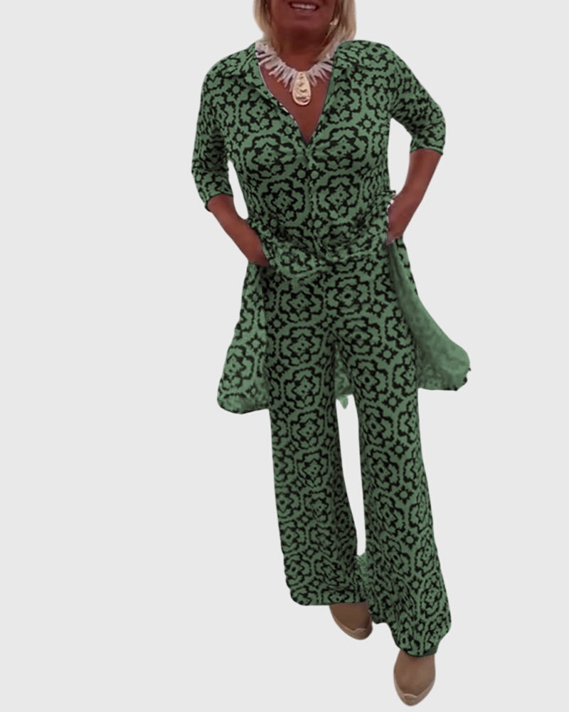 Isabella | Elegant Vintage Two-Piece Set