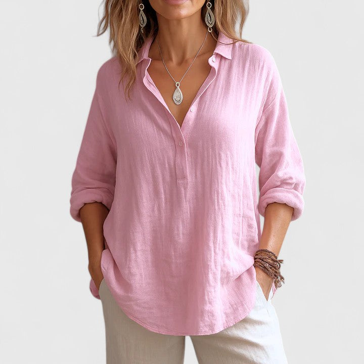 Sophia | Comfortable Linen Blouse
