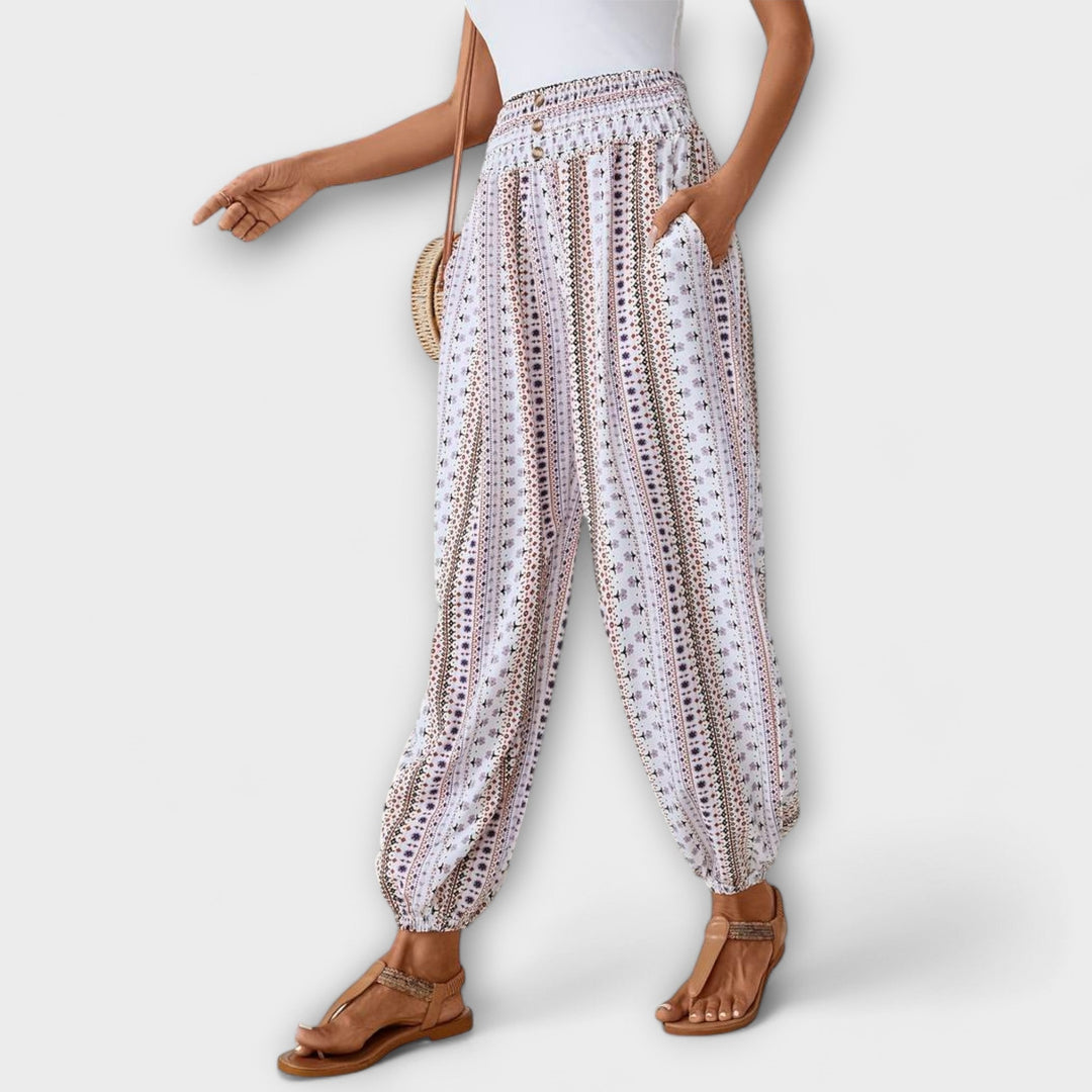 Sophia | Ethnic Graphic Pants