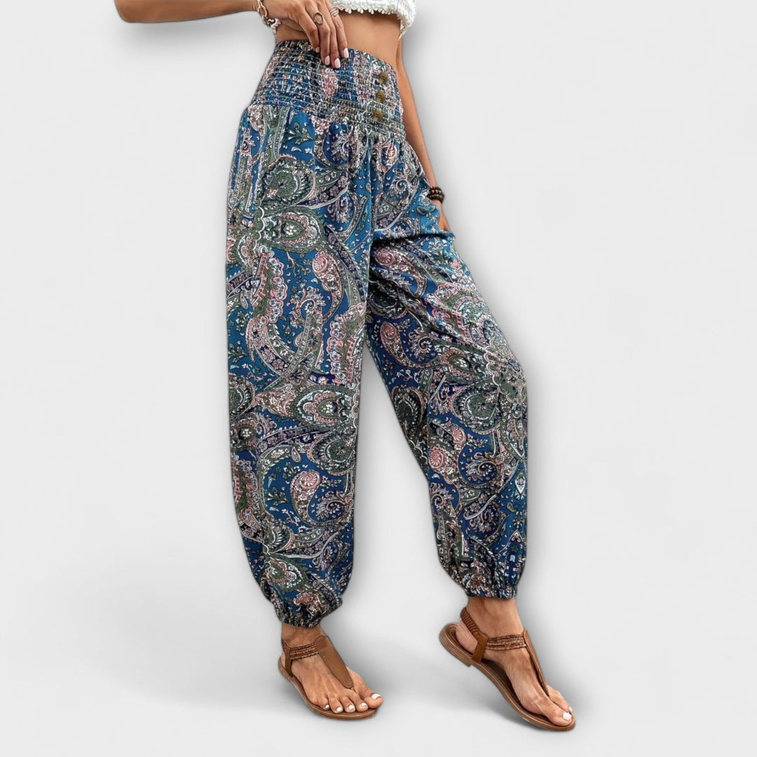 Sophia | Ethnic Graphic Pants