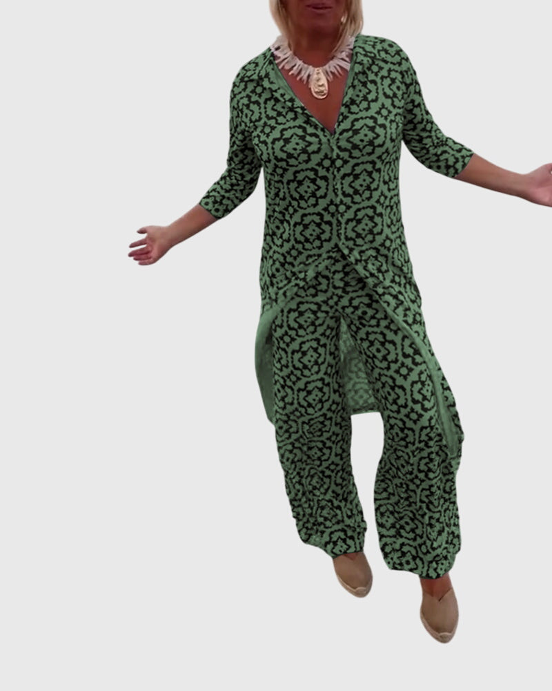 Isabella | Elegant Vintage Two-Piece Set