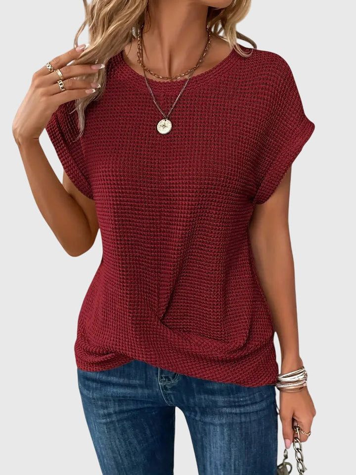 Sophia | Elegant Blouse with Crew Neck